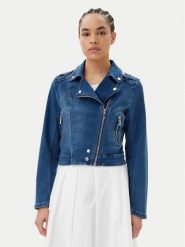 Morgan Kurtka jeansowa 241-VAMMY Niebieski Regular Fit. Niebieskie kurtki Morgan, bez wzorów, z bawełny, bez kaptura. Za 219.99 zł.