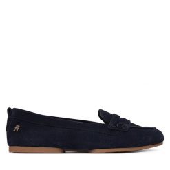 Mokasyny Tommy Hilfiger. Niebieskie mokasyny Tommy Hilfiger, bez wzorów. Za 529.99 zł.