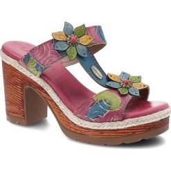 Fioletowe Klapki Laura Vita Damskie Buty Na Obcasie. Fioletowe klapki LAURA VITA, bez wzorów, bez obcasa, na obcasie, bez zapięcia. Za 359.00 zł.