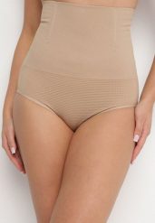Beżowa Bielizna Modelująca Majtki Figi z Wysokim Stanem Ellaris. Brązowa bielizna modelująca Born2be, bez wzorów, z podwyższonym stanem. W wyprzedaży za 21.24 zł.