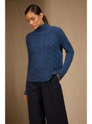 Perfect Cashmere Kaszmirowy sweter "Mairead" w kolorze niebieskim rozmiar: XXL. Niebieskie swetry Perfect Cashmere, xxl, bez wzorów, z kaszmiru, bez ramiączek. Za 652.99 zł.