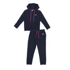 Bluza z bawełna z kaptur na co dzień na siłownię. Niebieskie bluzy LEONE 1947 APPAREL, m, bez wzorów, z bawełny, sportowe, bez ramiączek, bez kaptura. W wyprzedaży za 162.09 zł.