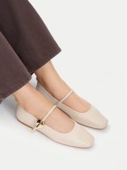 MEXX Baleriny EO-CC2553-1 Beżowy jasny. Brązowe baleriny Mexx, bez wzorów, ze skóry, bez obcasa, bez zapięcia. Za 269.99 zł.