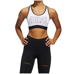 Biustonosz sportowy damski Adidas Don't Rest Alphaskin. Czerwone biustonosze sportowe adidas, bez wzorów, na fitness i siłownię. Za 114.00 zł.
