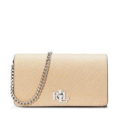 Torebka LAUREN RALPH LAUREN. Brązowe kopertówki Lauren Ralph Lauren, bez wzorów, wizytowe, bez dodatków. Za 839.99 zł.