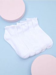 Skarpetki 5 pack - kremowy. Białe skarpetki Sinsay, bez wzorów. Za 15.99 zł.
