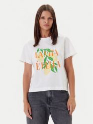 Vero Moda T-Shirt Sonna 10327143 Biały Regular Fit. Białe t-shirty Vero Moda, xs, bez wzorów, z bawełny, bez kołnierzyka, bez ramiączek. Za 59.99 zł.
