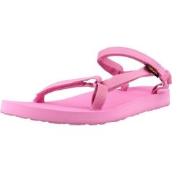 Sandały TEVA W ORIGINAL UNIVERSAL SLIM Rose. Czerwone sandały Teva, bez wzorów, z tkaniny, bez obcasa, bez zapięcia. Za 255.99 zł.