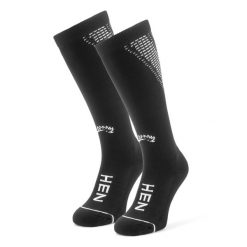 Skarpety uciskowe, 2 pary – Skarpety sportowe – Skarpety do biegania – czarne. Czarne skarpetki HEN SPORTSGEAR, bez wzorów, z materiału. Za 99.00 zł.