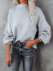 Milan Kiss Sweter w kolorze szarym rozmiar: M. Szare swetry Milan Kiss, m, bez wzorów, bez ramiączek. Za 152.99 zł.