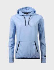 Bluza z kapturem damska Halti Dynamic. Niebieskie bluzy Halti, bez wzorów, z elastanu, z kapturem. Za 449.99 zł.