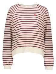 Pieces Bluza w kolorze beżowo-czerwonym rozmiar: XS. Brązowe bluzy Pieces, xs, bez wzorów, z bawełny, bez ramiączek, bez kaptura. Za 79.03 zł.