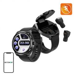 Smartwatch BlitzWolf BW-HW1 + słuchawki TWS (czarny). Czarne słuchawki do biegania BlitzWolf. Za 299.00 zł.