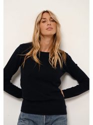 Just Cashmere Kaszmirowy sweter "Vivian" w kolorze granatowym rozmiar: L. Niebieskie swetry Just Cashmere, l, bez wzorów, z kaszmiru, bez ramiączek. Za 260.35 zł.