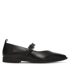 Półbuty Tamaris. Czarne półbuty wsuwane Tamaris, bez wzorów, bez obcasa, na płaskiej podeszwie. Za 399.99 zł.