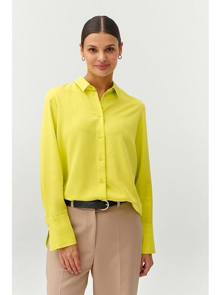 TATUUM Bluzka w kolorze jaskrawozielonym rozmiar: 46. Żółte bluzki Tatuum, bez wzorów, bez kołnierzyka, bez ramiączek. Za 100.75 zł.