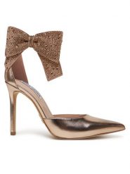 Steve Madden Szpilki Deville SM11003196 Złoty. Żółte szpilki Steve Madden, bez wzorów, ze skóry, bez obcasa, na szpilce, bez zapięcia. Za 469.99 zł.