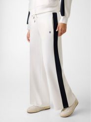 Guess Jeans Spodnie dresowe W6GBB6 KB212 Biały Relaxed Fit. Białe spodnie materiałowe Guess Jeans, z aplikacjami, z dresówki. Za 434.99 zł.