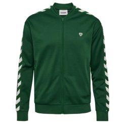 Bluza dresowa zapinana na zamek błyskawiczny Hummel Archive Regular Poly. Białe bluzy Hummel, bez wzorów, z dresówki, sportowe, bez ramiączek, bez kaptura. Za 294.50 zł.