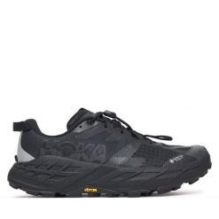 Buty do biegania Hoka. Czarne buty do biegania HOKA, bez wzorów, z gore-texu, bez zapięcia, do biegania, gore-tex. Za 899.99 zł.