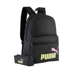 Plecak Puma Phase Set + piórnik czarny. Czarne plecaki Puma, bez wzorów, bez dodatków. Za 89.00 zł.