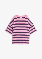 T-shirt oversize z lejącej wiskozy. Czerwone t-shirty bonprix, bez wzorów, z wiskozy, bez kołnierzyka, bez ramiączek. Za 72.99 zł.