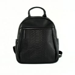 Skórzany plecak damski Solier FV07 Elan czarny. Czarne plecaki Solier, bez wzorów, ze skóry, duże, bez dodatków. Za 238.99 zł.