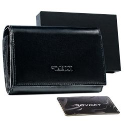 Portfel skórzany Cavaldi RD-22-GCL-0870 czarny. Czarne portfele 4U Cavaldi, bez wzorów, ze skóry. Za 67.99 zł.