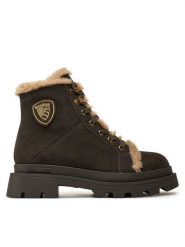 Blauer Trapery F4KIMMEL06 Brązowy. Brązowe traperki Blauer, bez wzorów, ze skóry, bez obcasa, bez zapięcia. Za 729.99 zł.