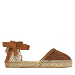 Espadryle Manebi. Brązowe espadryle Manebi, bez wzorów, bez obcasa. Za 419.99 zł.