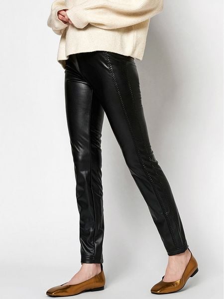 Rosner Legginsy "Alisa" w kolorze czarnym rozmiar: 36/L30. Czarne legginsy Rosner, bez wzorów, ze skóry. Za 184.02 zł.