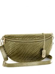 Anna Morellini Skórzana saszetka "Rufina" w kolorze zielonym - 30 x 18 x 9 cm rozmiar: onesize. Zielone nerki i saszetki Anna Morellini, bez wzorów, z materiału, sportowe, bez dodatków. Za 245.96 zł.