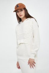 Sweter damski wełniany z kapturem ERMANNO FIRENZE. Swetry Ermanno Firenze, bez wzorów, z wełny, bez ramiączek. W wyprzedaży za 1,552.85 zł.