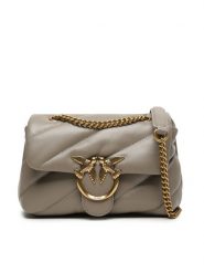 Pinko Torebka Love Mini Puff Cl AI 23-24 PLTT 100039 A0F2 Beżowy. Brązowe kopertówki Pinko, bez wzorów, ze skóry, wizytowe, bez dodatków. Za 1,599.00 zł.