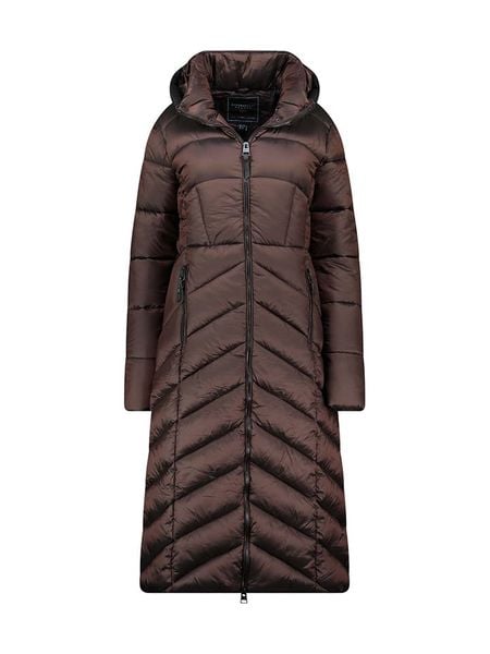 Geographical Norway Płaszcz zimowy "Blanche" w kolorze brązowym rozmiar: XL. Brązowe płaszcze Geographical Norway, na zimę, xl, bez wzorów, z puchu, bez kaptura. Za 292.89 zł.