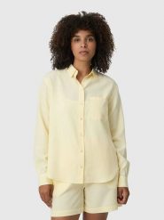 Les Lunes Koszula "Hattie" w kolorze żółtym rozmiar: XS. Żółte koszule Les Lunes, xs, bez wzorów, bez kołnierzyka, bez ramiączek. Za 217.99 zł.