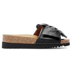 Klapki Scholl. Czarne klapki Scholl, bez wzorów, bez obcasa, bez zapięcia. Za 239.99 zł.