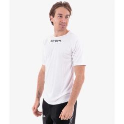 Koszulka piłkarska dla dorosłych Givova One. Białe t-shirty sportowe Givova, xl, bez wzorów, z poliesteru, bez ramiączek, do piłki nożnej. Za 35.06 zł.
