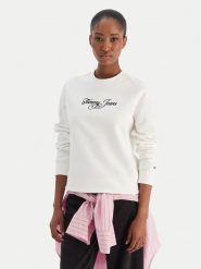 Tommy Jeans Bluza Essential DW0DW21922 Écru Regular Fit. Bluzy Tommy Jeans, xs, bez wzorów, z bawełny, bez ramiączek, bez kaptura. Za 329.99 zł.