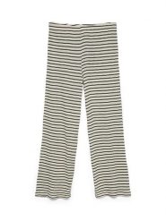 Vero Moda Spodnie w kolorze beżowo-czarnym rozmiar: XS. Brązowe spodnie materiałowe Vero Moda, bez wzorów, z materiału, z podwyższonym stanem. Za 66.47 zł.