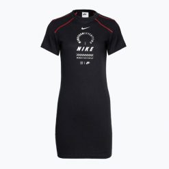 Sukienka damska Nike Sportswear. Czarne sukienki Nike, m, bez wzorów, sportowe, bez kołnierzyka, bez ramiączek, sportowe. Za 279.99 zł.