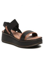 Lasocki Sandały ARC-4883-04 Czarny. Czarne sandały Lasocki, bez wzorów, ze skóry, bez obcasa, na koturnie, bez zapięcia. Za 169.99 zł.