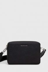 MICHAEL Michael Kors torebka skórzana kolor czarny. Czarne listonoszki MICHAEL Michael Kors, bez wzorów, na ramię, bez dodatków. Za 1,059.90 zł.