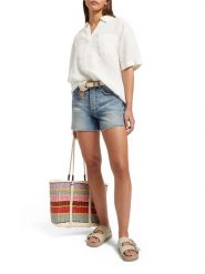 Scotch & Soda Szorty dżinsowe w kolorze błękitnym rozmiar: W29. Niebieskie szorty Scotch & Soda, bez wzorów, z bawełny, klasyczne. Za 128.55 zł.