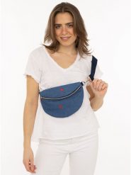 Zwillingsherz Saszetka w kolorze granatowym rozmiar: onesize. Niebieskie nerki i saszetki Zwillingsherz, bez wzorów, z materiału, przez ramię, bez dodatków. Za 82.99 zł.