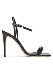 Elisabetta Franchi Sandały SA57L51E2 110 Czarny. Czarne sandały Elisabetta Franchi, bez wzorów, ze skóry, bez obcasa, na szpilce, bez zapięcia. Za 1,469.00 zł.