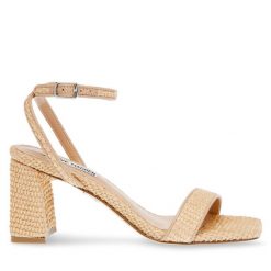 Sandały Steve Madden. Brązowe sandały Steve Madden, bez wzorów, bez obcasa, na słupku, bez zapięcia. Za 469.99 zł.