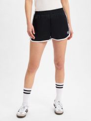 Adidas Originals Spodenki - 3S Sprinter Kobiety Sztuczne włókno czarny|biały, XS. Białe szorty sportowe adidas Originals, bez wzorów, z włókna. Za 139.95 zł.