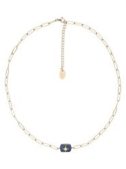 U.S. Polo Assn. Pozłacany naszyjnik z lapis lazuli - dł. 36,5 cm rozmiar: onesize. Niebieskie naszyjniki U.S. Polo Assn., z materiału, z lazurytem, metalowe. Za 86.99 zł.