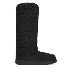 Śniegowce LOVE MOSCHINO. Czarne śniegowce Love Moschino, bez wzorów, bez zapięcia. Za 689.99 zł.